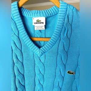 Lacoste baby blue sweater 🐊